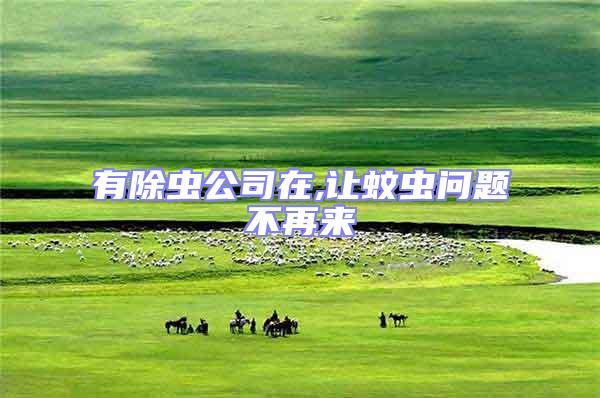 有除蟲公司在,讓蚊蟲問題不再來