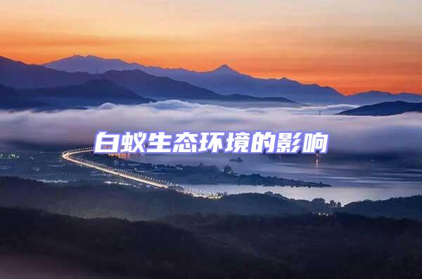 白蟻生態(tài)環(huán)境的影響