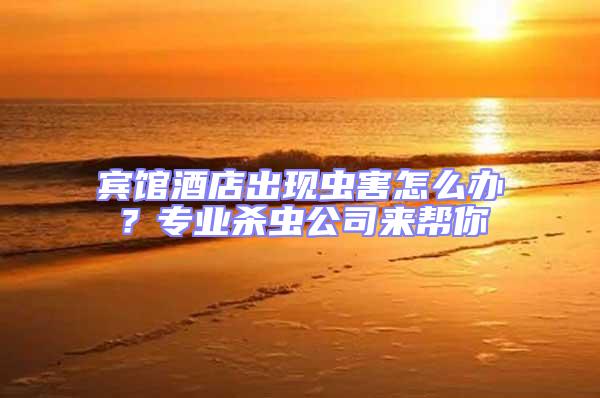 賓館酒店出現蟲害怎么辦？專業殺蟲公司來幫你