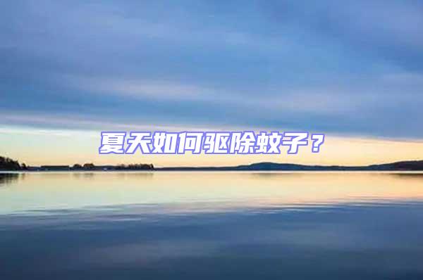 夏天如何驅除蚊子？