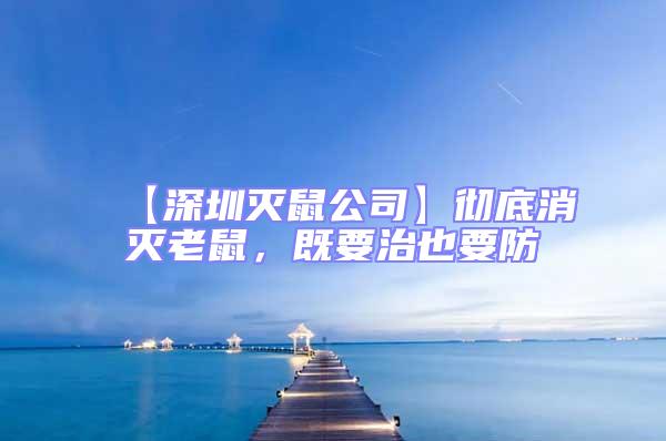 【深圳滅鼠公司】徹底消滅老鼠，既要治也要防