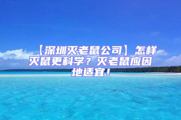 【深圳滅老鼠公司】怎樣滅鼠更科學？滅老鼠應因地適宜！