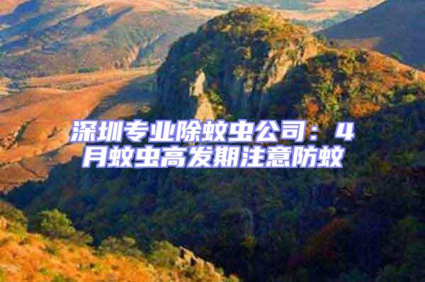 深圳專業除蚊蟲公司:4月蚊蟲高發期注意防蚊