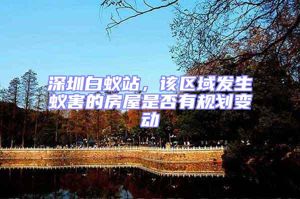 深圳白蟻站，該區(qū)域發(fā)生蟻害的房屋是否有規(guī)劃變動