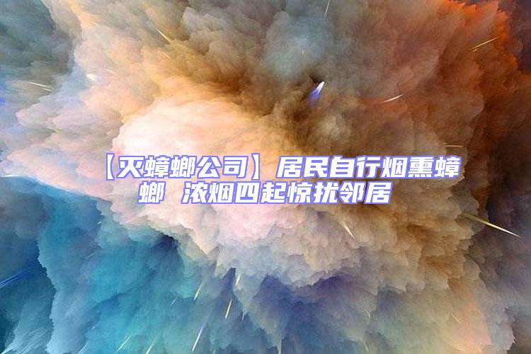 【滅蟑螂公司】居民自行煙熏蟑螂 濃煙四起驚擾鄰居