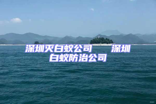 深圳滅白蟻公司 深圳白蟻防治公司