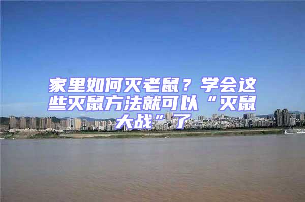 家里如何滅老鼠?學會這些滅鼠方法就可以“滅鼠大戰”了