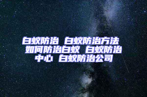 白蟻防治 白蟻防治方法 如何防治白蟻 白蟻防治中心 白蟻防治公司