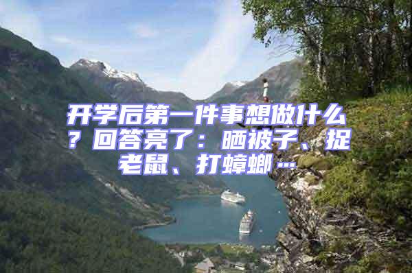 開學后第一件事想做什么？回答亮了：曬被子、捉老鼠、打蟑螂…