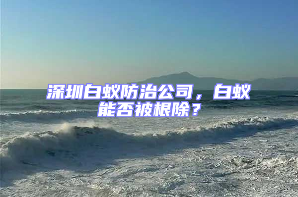 深圳白蟻防治公司，白蟻能否被根除？