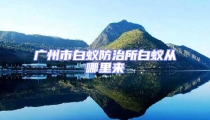 廣州市白蟻防治所白蟻從哪里來(lái)