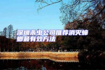 深圳殺蟲(chóng)公司推薦消滅蟑螂最有效方法