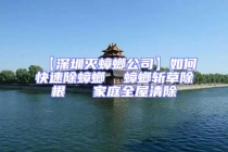 【深圳滅蟑螂公司】如何快速除蟑螂  蟑螂斬草除根   家庭全屋清除