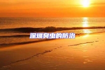 深圳臭蟲的防治