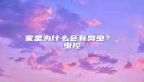 家里為什么會有臭蟲？_蟲控