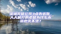 深圳滅鼠公司3點(diǎn)告訴你，人人喊打的老鼠為什么永遠(yuǎn)也滅不絕？