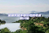 深圳滅鼠專業公司對老鼠的分析