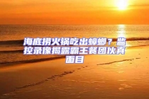 海底撈火鍋吃出蟑螂？監(jiān)控錄像揭露霸王餐團伙真面目