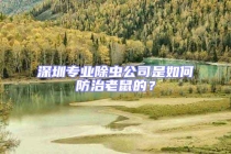 深圳專業(yè)除蟲公司是如何防治老鼠的？