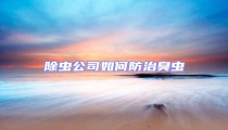 除蟲公司如何防治臭蟲