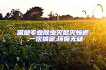 深圳專業(yè)除蟲滅鼠滅蟑螂 .一次搞定.環(huán)保無味