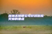 深圳殺蟑螂公司針對醫院滅蟑的要點