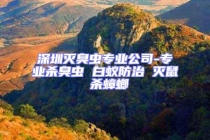 深圳滅臭蟲(chóng)專(zhuān)業(yè)公司-專(zhuān)業(yè)殺臭蟲(chóng) 白蟻防治 滅鼠 殺蟑螂